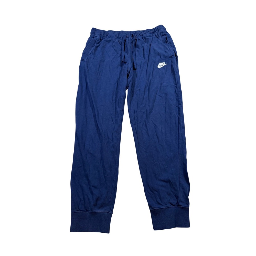 Nike Jogger Sweatpants Large Navy Blue Athleisure Loungewear Workout Track L